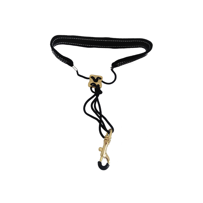 Snap strap for Saxo Leather and Gold Plated Hook NOVELTIES : NOVELTIES