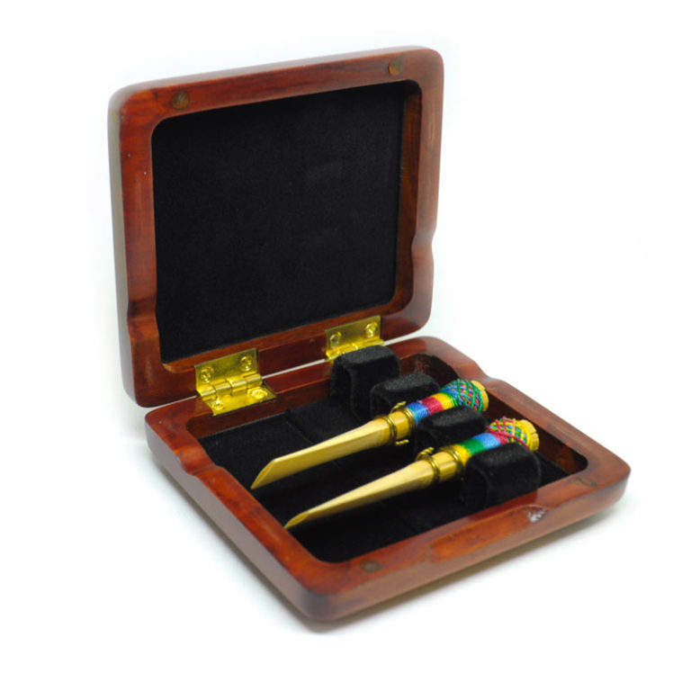 Boîte en bois pour 3 anches de basson - La boîte BOITES DE RANGEMENT : BASSONS ET CONTRE-BASSONS