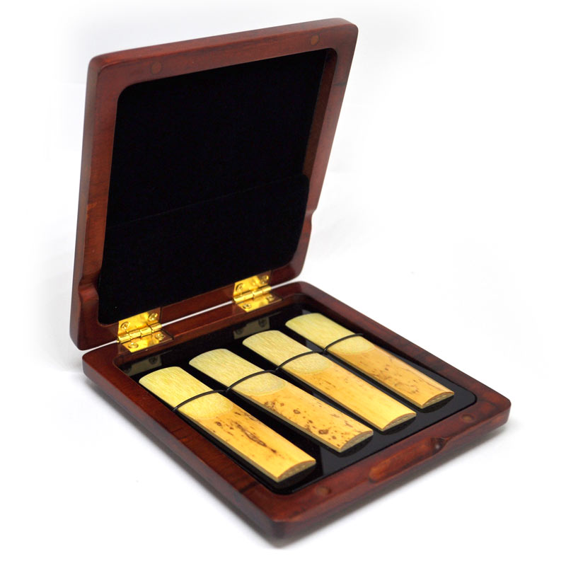 Wooden case for 6 simple reeds for Bb Clarinet CASES FOR REEDS : CLARINETS