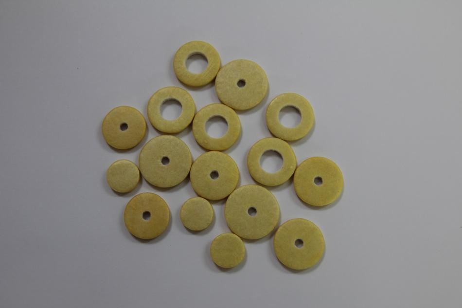 Yellow Pad set for Flute double bladder PADS : REPAIR SECTION