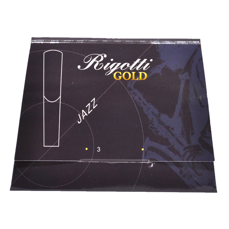 Anches Rigotti Gold JAZZ Saxophone - La boite de 3 ANCHES  : SAXOPHONES