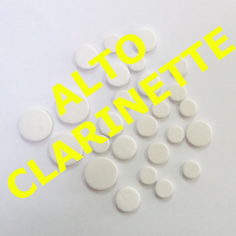 Pad Sets White leather skin - Alto Clarinet PADS : REPAIR SECTION