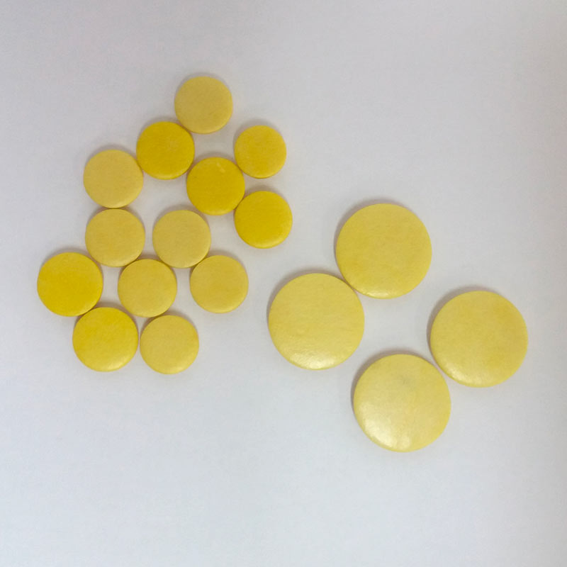 Set of Double yellow bladder pads - Piccolo PADS : REPAIR SECTION