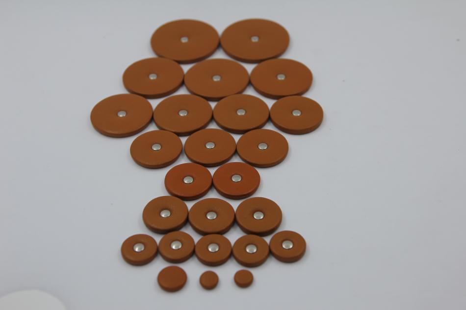 Set of STANDARD Sax pads - With rivet PADS : REPAIR SECTION