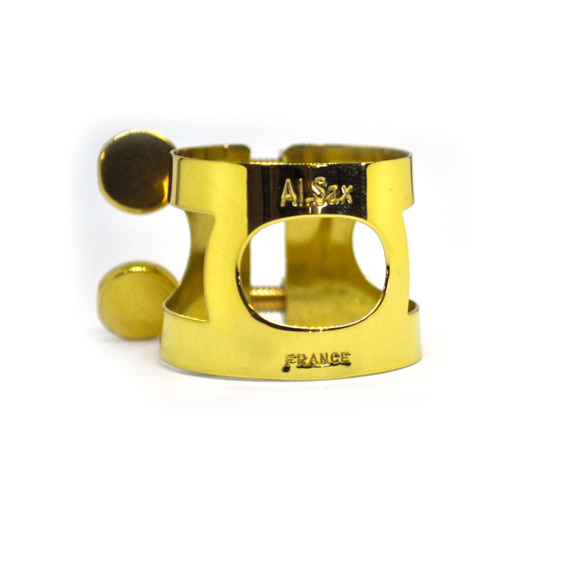 Gold Lacquered Ligatures for Saxophone  – Unit ACCESSORIES : SAXOPHONES